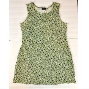 David Wayne Green Floral Dress, Size XL